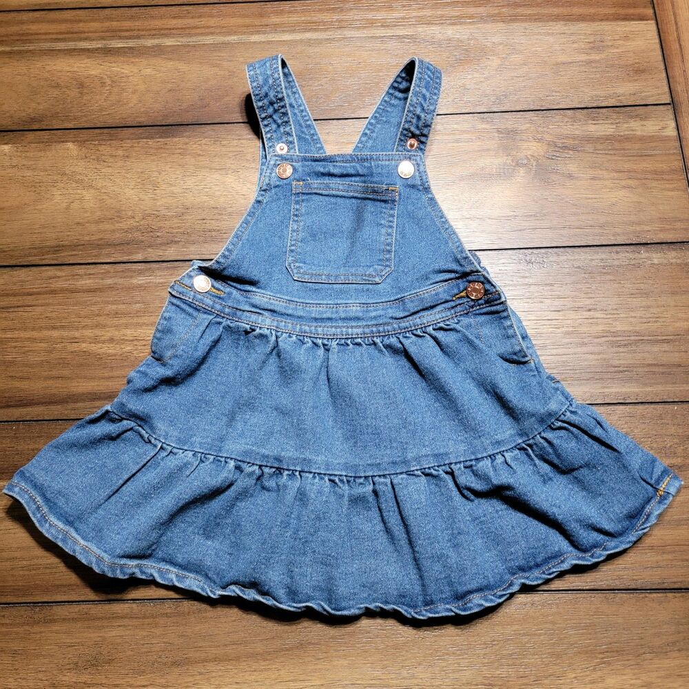 BCBG Girls Skirt Denim Overalls - Size 3T
